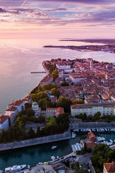 Zadar and its famous sunset