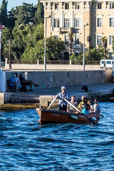 Traditional barkarijol boat in the harbor